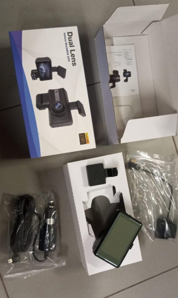 Dual Lens Dvr 1080p Dual Fixecar Dual Lens Dash Cam | Black Box Dvr Camera | Hd Video Quality D Camera