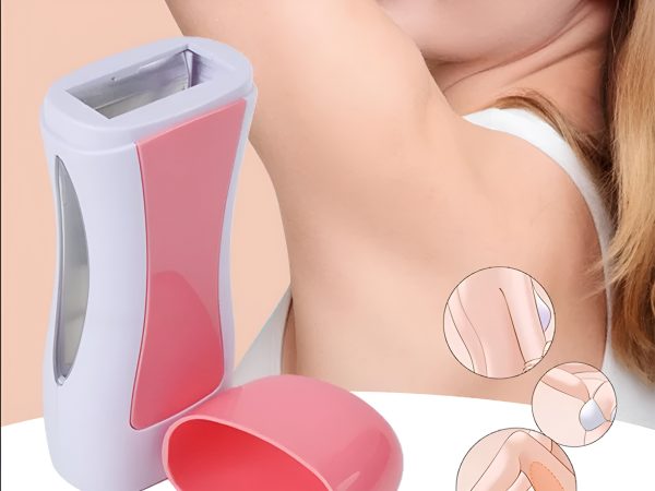 3 In 1 Depilatory Wax Heater Machine With Roll On Wax Refill And Waxing Strips For Body And Face Hair Removal (random Color)
