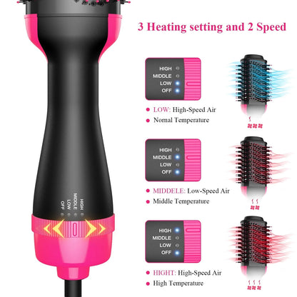 One Step Hot Air Brush (dryer + Styler) 3 In 1 .