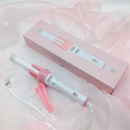 Vivid＆Vogue Original Automatic Hair Curlers Turn The Curling Iron Left And Right VAV-022B Pink 110V-220V