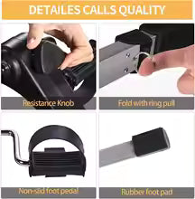 Pedal Exerciser Bike Foldable Bike Arm And Leg Exercises Adjustable Resistance Exercise Bike For Rehabilitation with Meter.