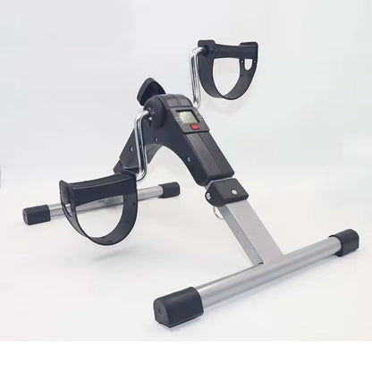 Pedal Exerciser Bike Foldable Bike Arm And Leg Exercises Adjustable Resistance Exercise Bike For Rehabilitation with Meter.