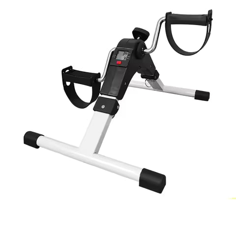Pedal Exerciser Bike Foldable Bike Arm And Leg Exercises Adjustable Resistance Exercise Bike For Rehabilitation with Meter.