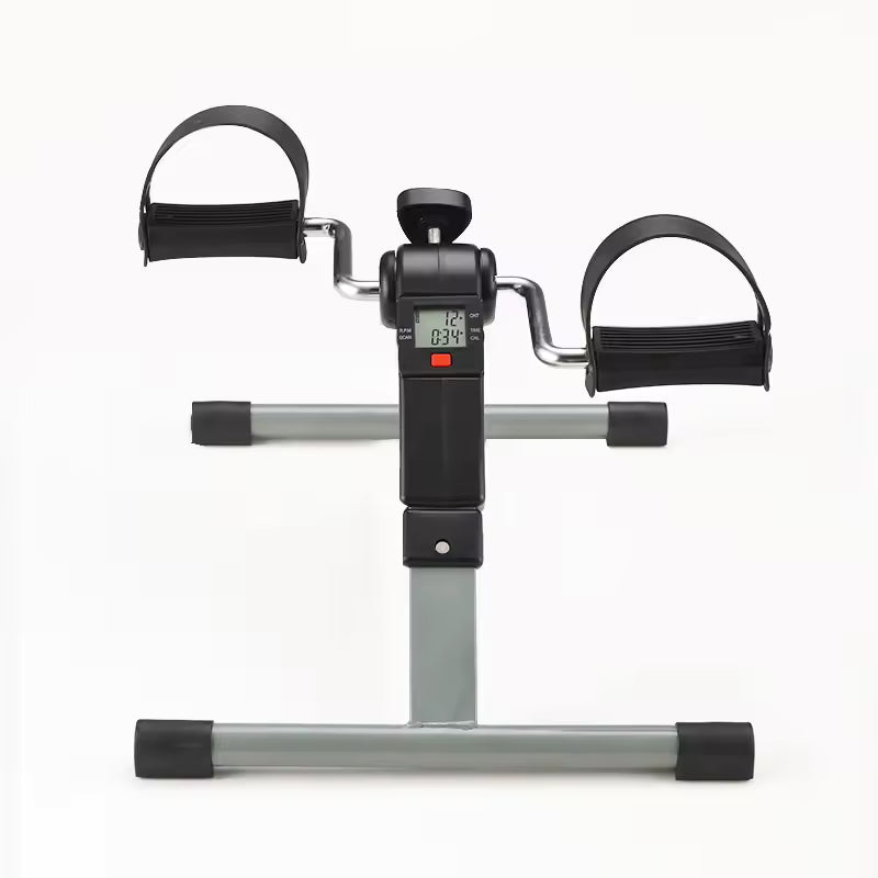 Pedal Exerciser Bike Foldable Bike Arm And Leg Exercises Adjustable Resistance Exercise Bike For Rehabilitation with Meter.