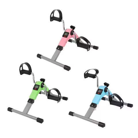 Pedal Exerciser Bike Foldable Bike Arm And Leg Exercises Adjustable Resistance Exercise Bike For Rehabilitation with Meter.