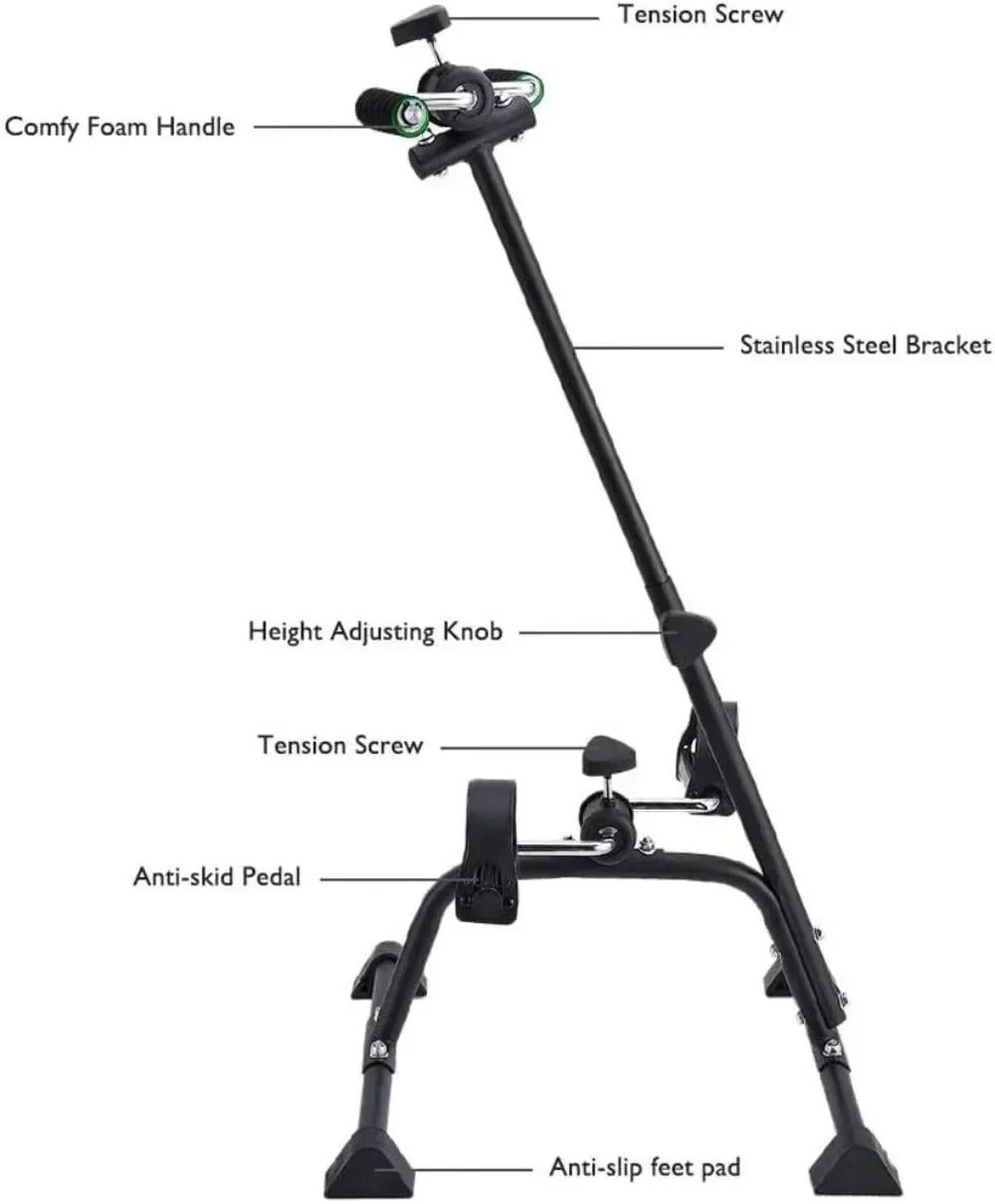 Pedal Exerciser Bike Hand Arm Leg And Knee Peddler Adjustable