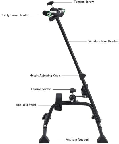 Pedal Exerciser Bike Hand Arm Leg And Knee Peddler Adjustable