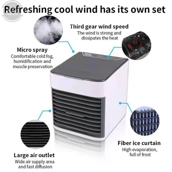 Arctic Air Ultra Portable Home Air Cooler | Portable Personal Air Conditioner, Mini Usb 3 In 1 Air Cooler (usb Operated)