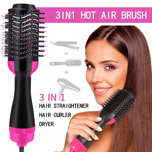 One Step Hot Air Brush (dryer + Styler) 3 In 1 .