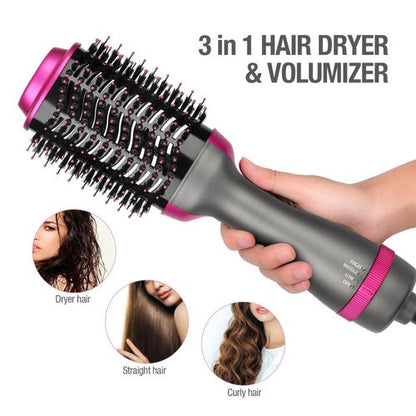 One Step Hot Air Brush (dryer + Styler) 3 In 1 .